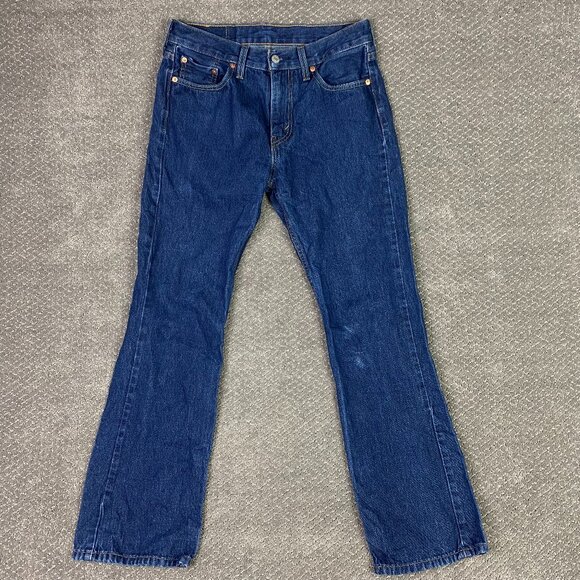 Levi's 527 Bootcut Jeans Men's 30 x 30 Blue Hemp Cotton Stretch Boot Cut - Picture 1 of 14